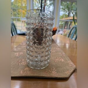 Clear Hobnail Vase or Pillar Candle Holder
New!